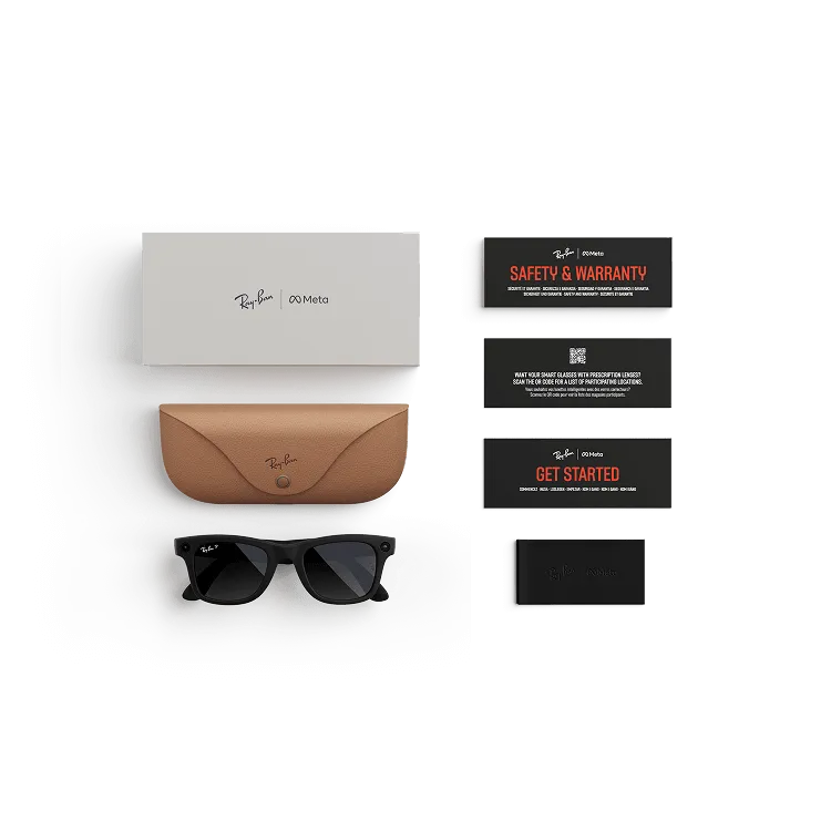 Ray-Ban Meta Wayfarer (Gen 1) glasses with Meta AI, photo and video capture